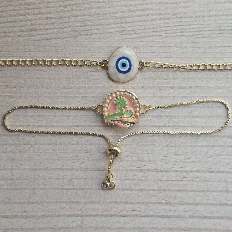 Bhaiya Bhabhi Rakhi with Evil Charm